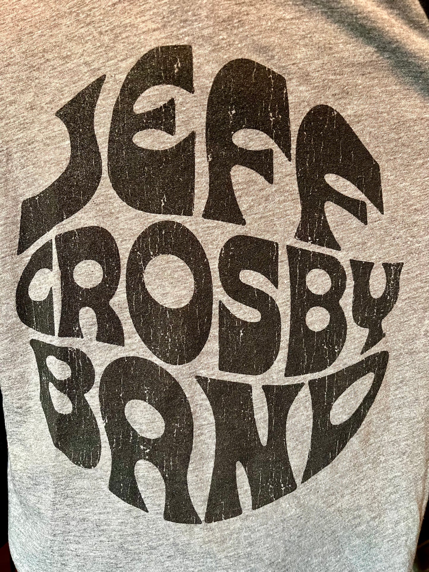 Jeff Crosby Band Logo 3/4 Sleeve Baseball T