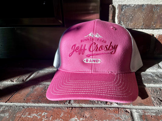 Runnin' Free Hat Pink w/White Mesh